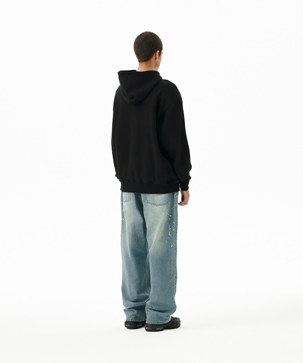 Mahagrid Letter Ink Logo Hoodie