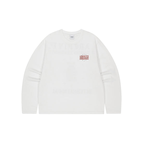 Mahagrid STAR ARCHIVE LONG SLEEVE TEE [WHITE]
