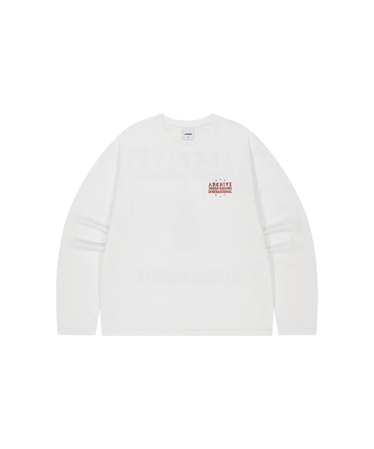Mahagrid STAR ARCHIVE LONG SLEEVE TEE [WHITE]