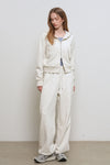 General Idea WOMAN Lace Trim Sweat Pants