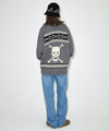 Mahagrid Skull Cowichan Knit Sweater