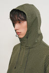 General Idea UNISEX Seersucker Check Hood Anorak