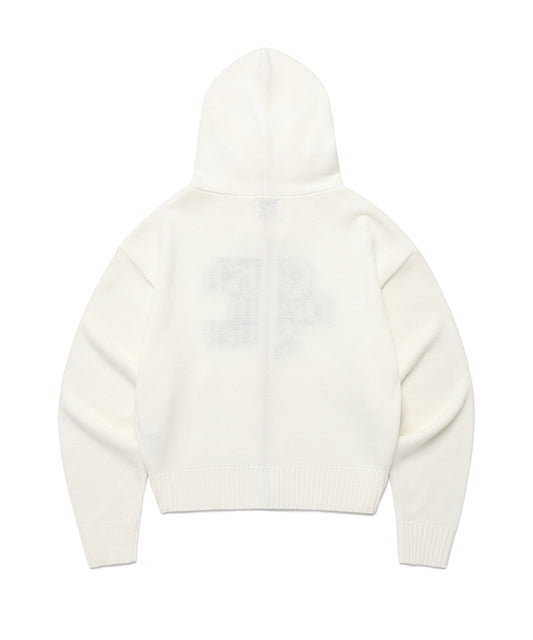 Cavish Women's Seller Logo Knit Zip Up Hoodie