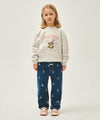 Marithé François Girbaud Kids Bear Printed Denim Pants