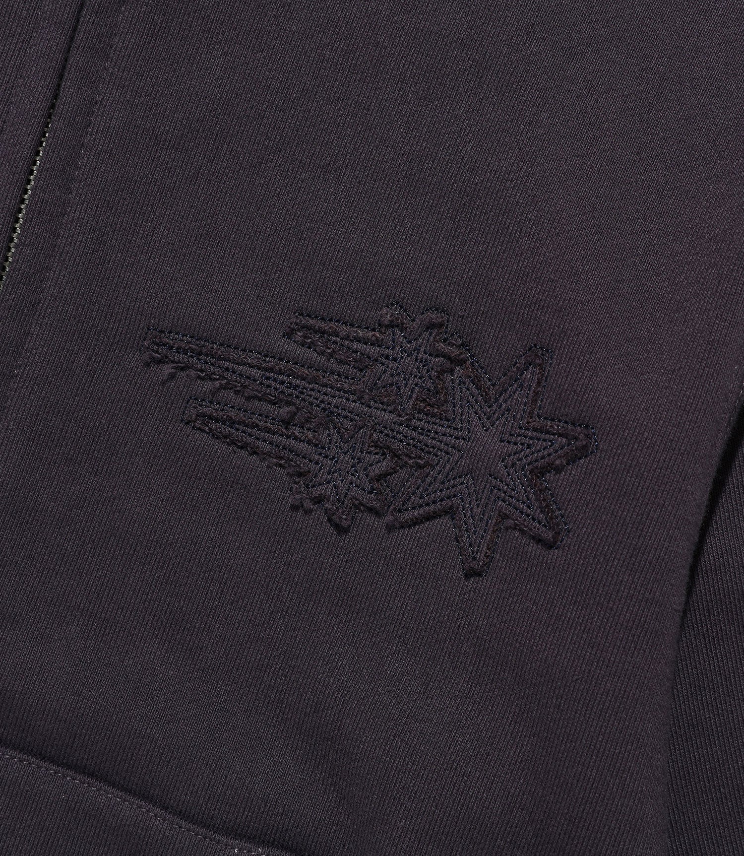 Nice Ghost Club 3 Star Crop Hoodie Zip Up [Purple]