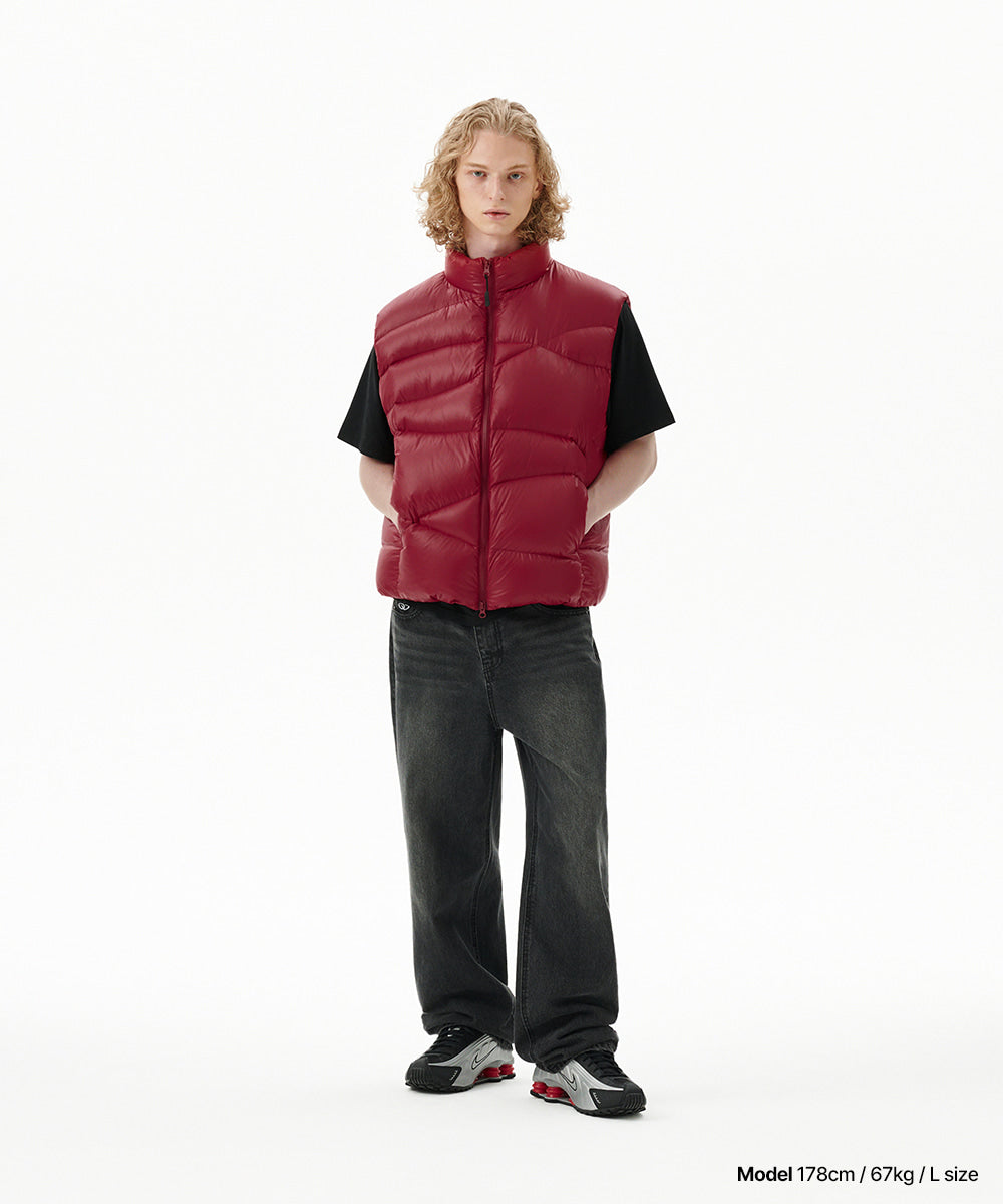 Mahagrid Wavy Down Vest