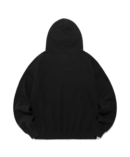 Nice Ghost Club 3Stars Hate Applique Hoodie [Black]
