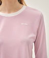 Marithé François Girbaud W RINGER STRIPE LONG SLEEVE TEE