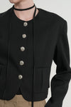 General Idea WOMAN Strap Collarless Jacket