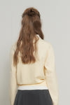 General Idea WOMAN Relaxed Collar Layered Pullover