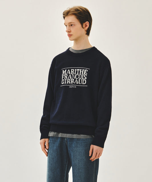 Marithé François Girbaud CLASSIC LOGO KNIT PULLOVER