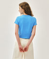 Marithé François Girbaud W FRENCH GRAPHIC CROP TEE