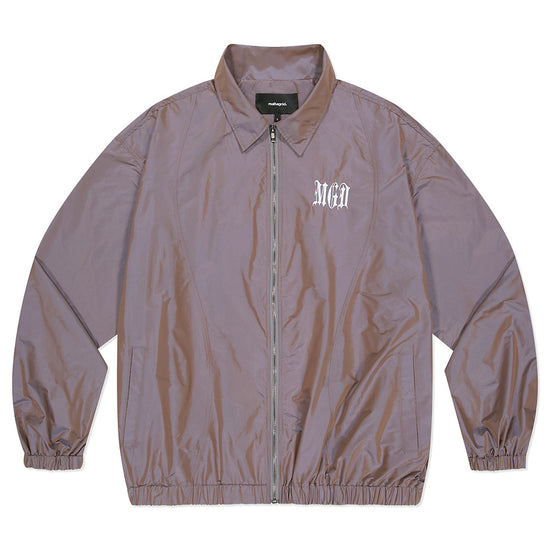 Mahagrid Iridescent Zip Up Jacket [Purple]