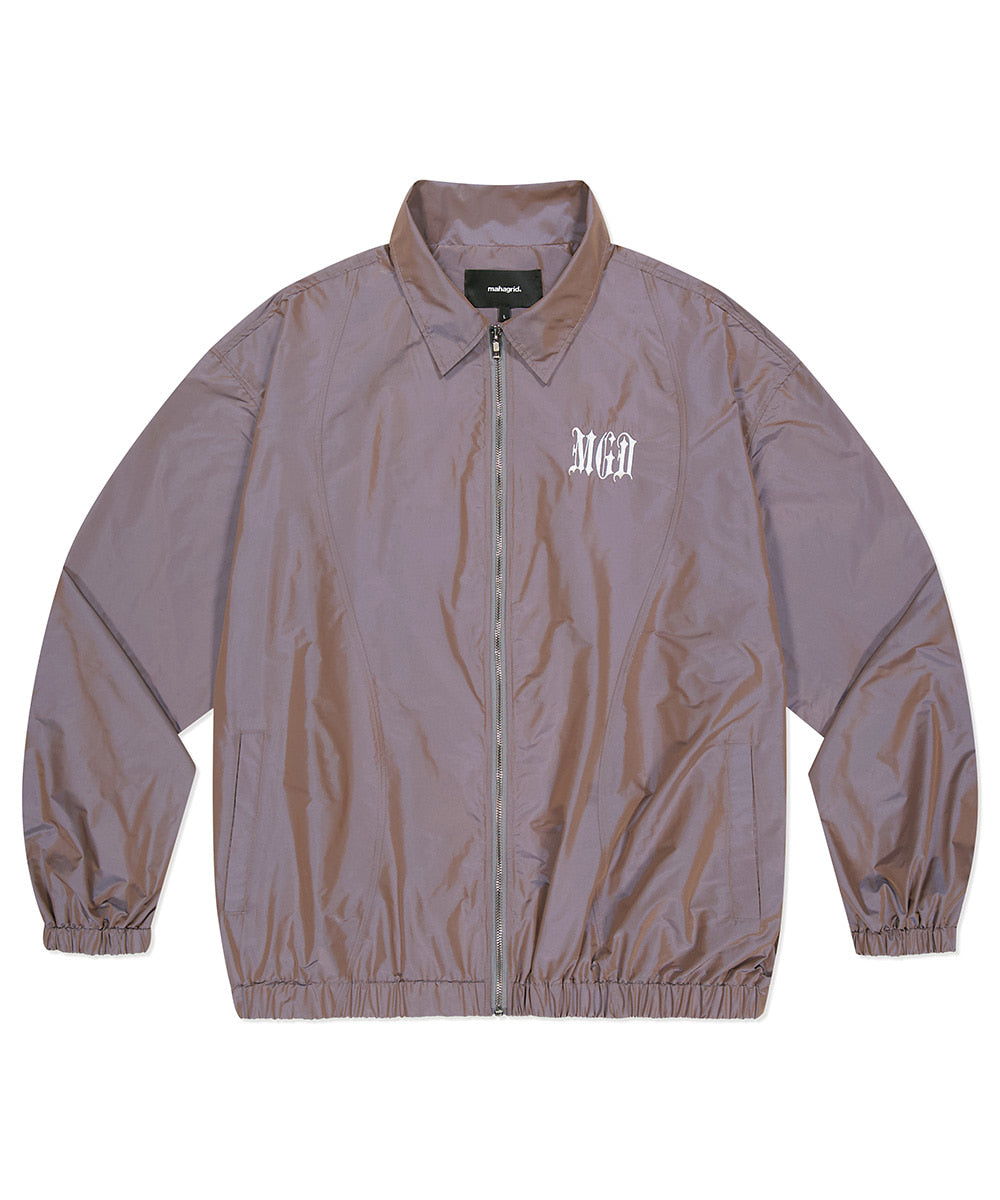 Mahagrid Iridescent Zip Up Jacket [Purple]