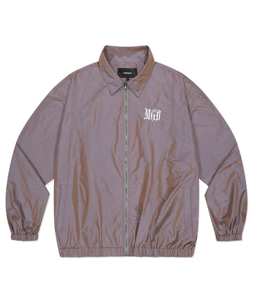 Mahagrid Iridescent Zip Up Jacket [Purple]