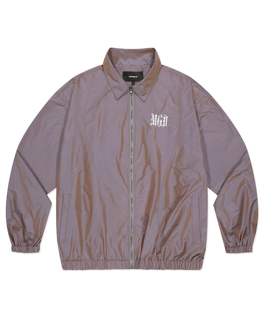 Mahagrid Iridescent Zip Up Jacket [Purple]