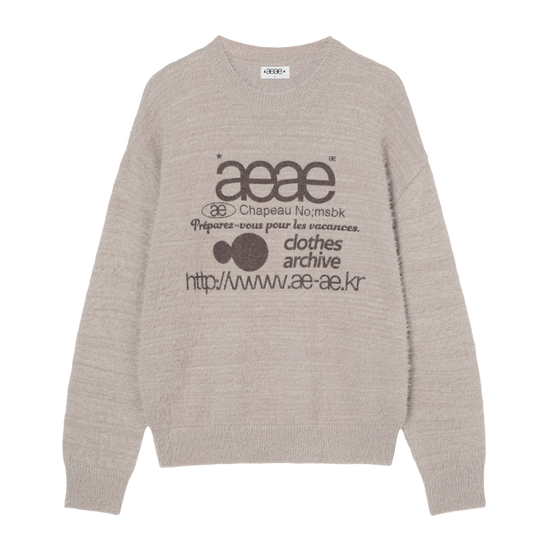 AEAE Web Logo Knit Pullover