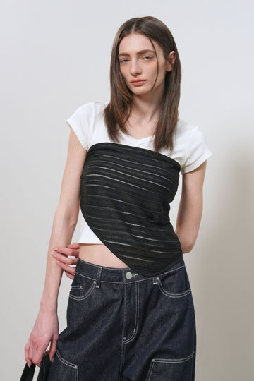 General Idea WOMAN Sheer Knit Scarf