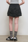 General Idea WOMAN Sheer Shirring Layered Banding Skirt