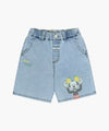 Marithé François Girbaud Disney Mickey Kids Bermuda Denim Pants Blue
