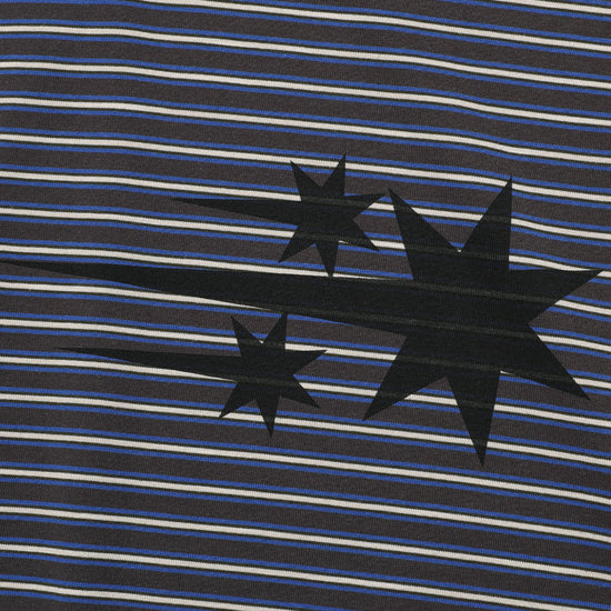 Nice Ghost Club Stripe 3-Star Long Sleeve Tee [Charcoal]