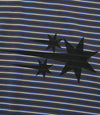 Nice Ghost Club Stripe 3-Star Long Sleeve Tee [Charcoal]