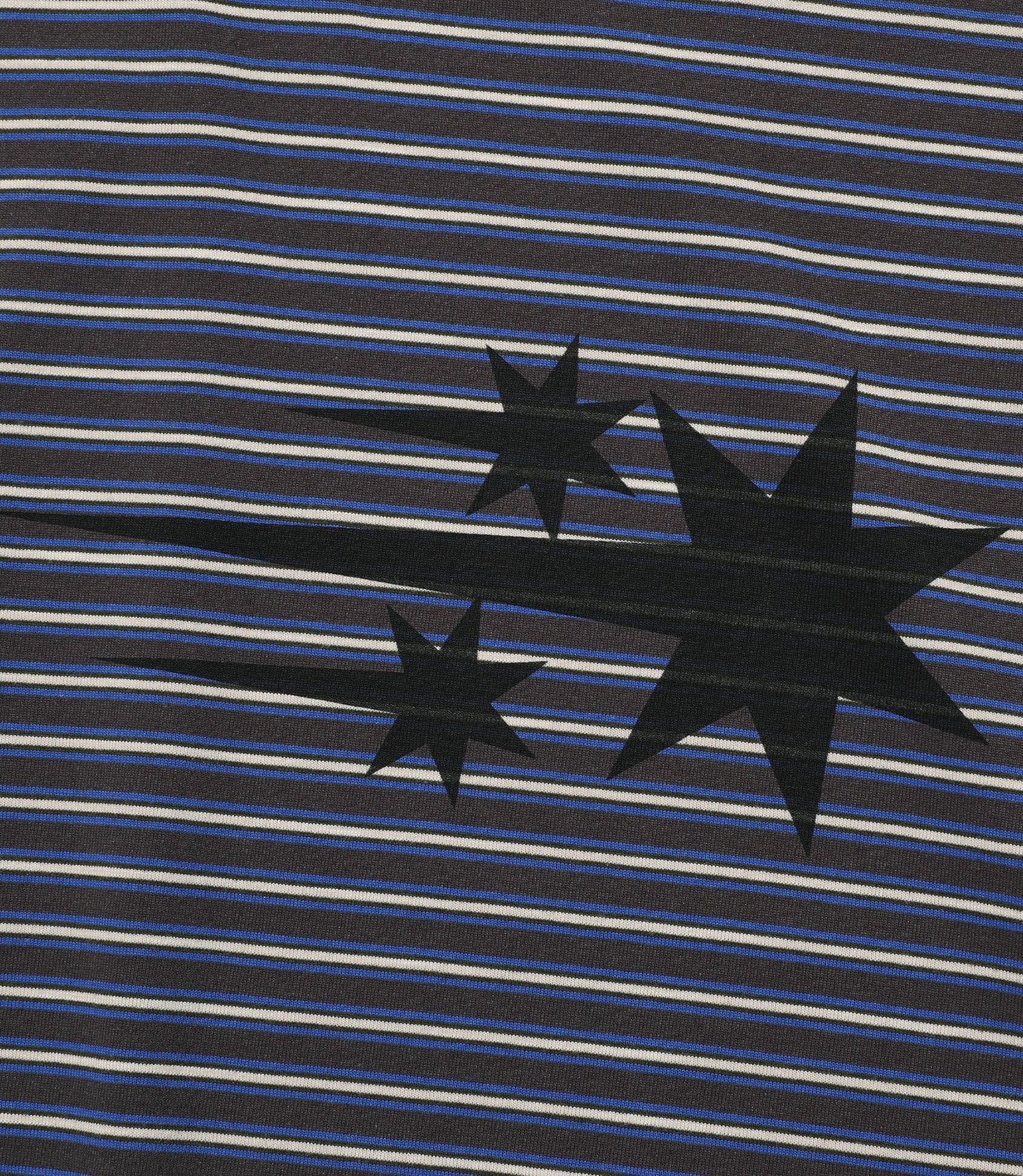 Nice Ghost Club Stripe 3-Star Long Sleeve Tee [Charcoal]
