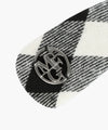 Marithé François Girbaud Holiday Circle Logo Check Hair Pin Red