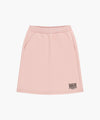 Marithé François Girbaud Kids Classic Logo Midi Sweat Skirt in Oatmeal