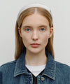 Marithé François Girbaud Circle Logo Satin Hair Band