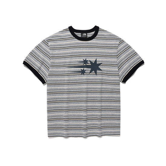 Nice Ghost Club Stripe 3 Star Basic Ringer Tee