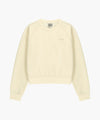 Marithé François Girbaud W LACE DETAIL CROP SWEATSHIRT