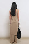 General Idea WOMAN Temperature-Cut Cool U-Neck Maxi Knit Dress [IVORY]