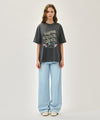 Marithé François Girbaud W VINTAGE EIFFEL TOWER LOGO OVERSIZED TEE white