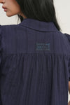 General Idea WOMAN Round Collar Puff Blouse
