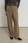 General Idea WOMAN Double Pleat Semi-Wide Slacks