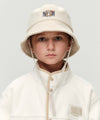 Marithé François Girbaud Kids Bear Classic Logo Fleece Bucket Hat Brown