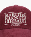 Marithé François Girbaud Corduroy Classic Logo Cap