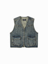 ADLV Utility Dying Denim Vest