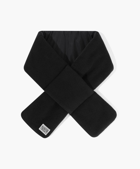 Marithé François Girbaud Kids Classic Logo Reversible Muffler Black