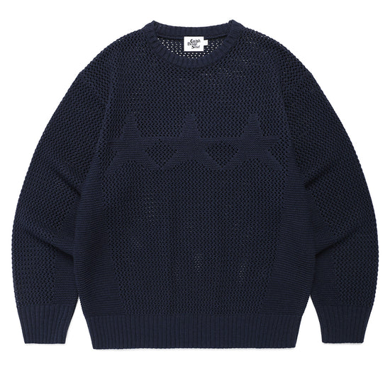 Cavish Mesh Star Knit Sweater