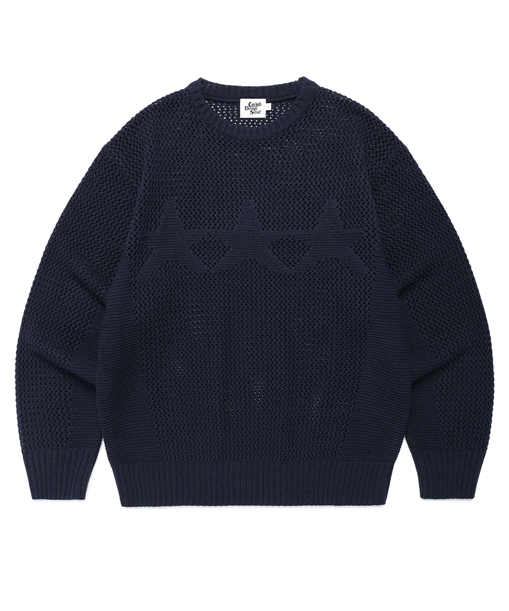 Cavish Mesh Star Knit Sweater