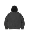 Mahagrid Pigment Stripe Mixed Zip Up Hoodie