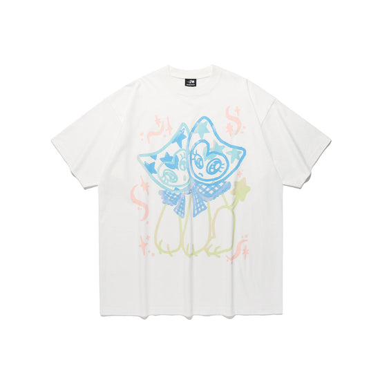 Nice Ghost Club Watercolor Dolls Big Big Tee White