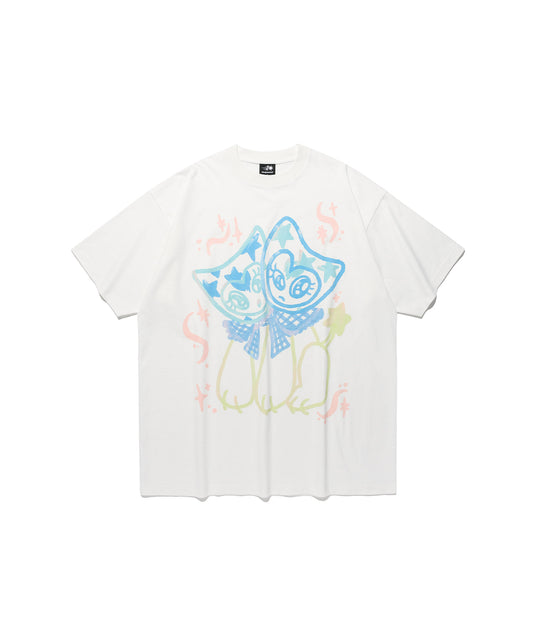 Nice Ghost Club Watercolor Dolls Big Big Tee White