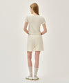 Marithé François Girbaud W LACE DETAIL SWEAT SHORTS