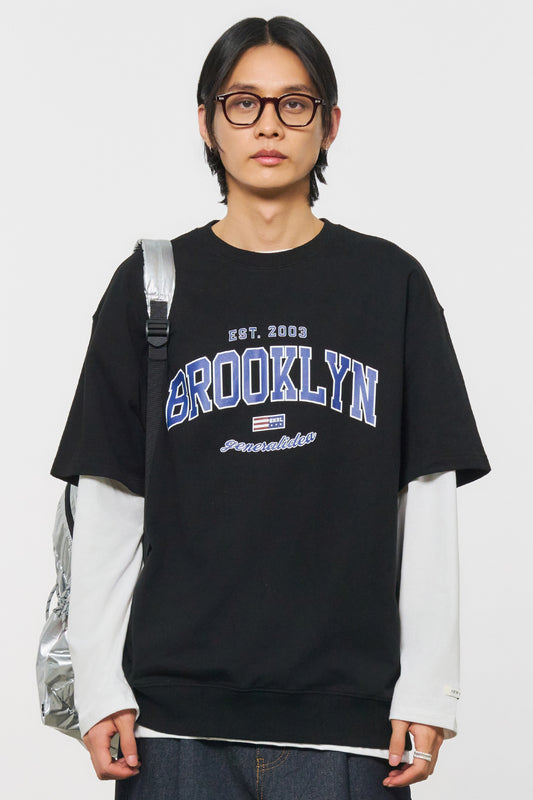 General Idea UNISEX Brooklyn Mini Ssuri Half Sleeve T-Shirt [BLACK]
