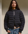 Bitter Cells Hood Check Light Puffer Jacket
