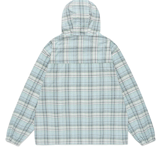 Cavish Hooded Check Wind Breaker