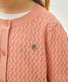 Marithé François Girbaud Kids Pointelle Knit Cardigan